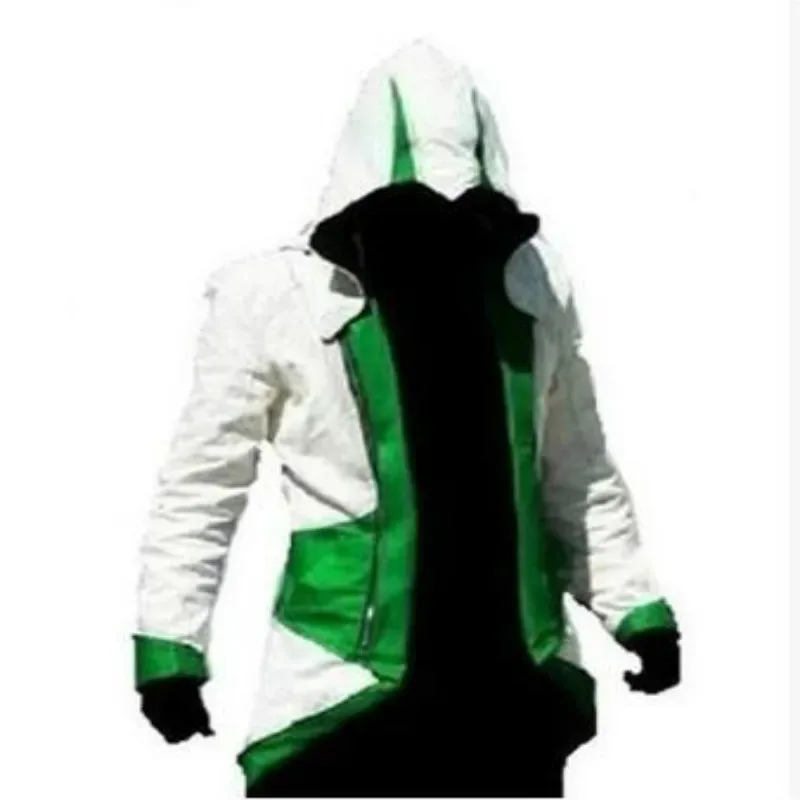 جديد كول قاتل العقيدة القرون الوسطى سهرة هالوين كونور سترة أحمر أسود تأثيري لعبة كوس زي