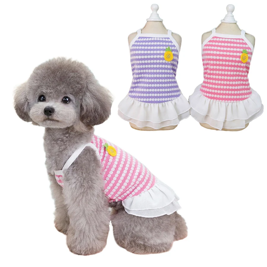 

Cute Dog Dress for Small Dogs Girl Birthday Puppy Clothes Spring Summer Dog Tulle Skirt Wedding Princess Doggie Tutu Skirt