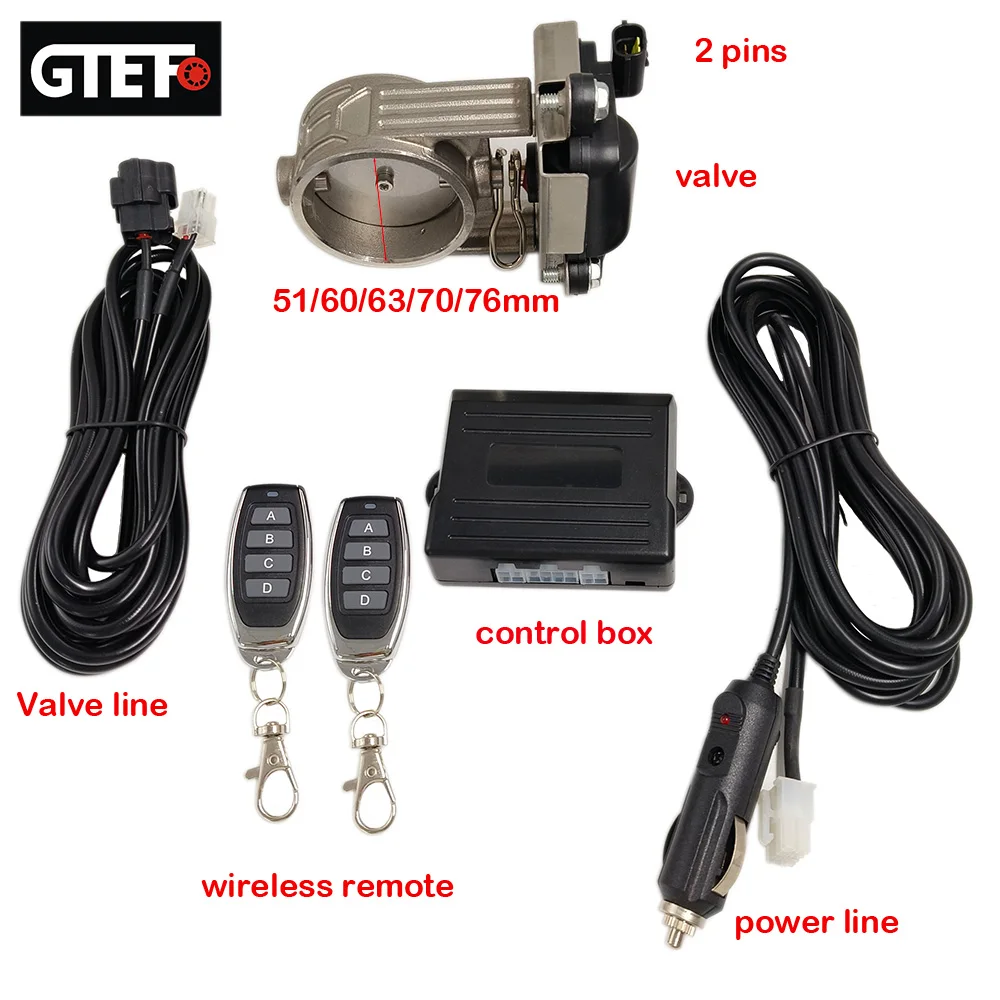 GTEFO 1 Set Abgassteuerungssatz Abgasventilsteuerung Fernbedienung Auto Sound Change Valve System Fernbedienung – Detail 3