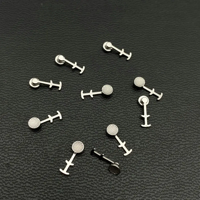 10pcs/pack Dental Orthodontic Lingual button Lingual Attachments multi-hook monoblock bondable button ortho brackets