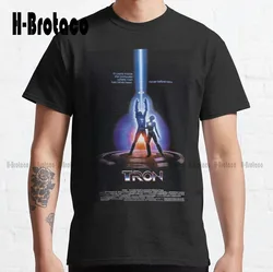 Tron Movie Poster Classic T-Shirt Custom Aldult Teen Unisex Digital Printing Tee Shirts Custom Gift Xs-5Xl Unisex New Popular