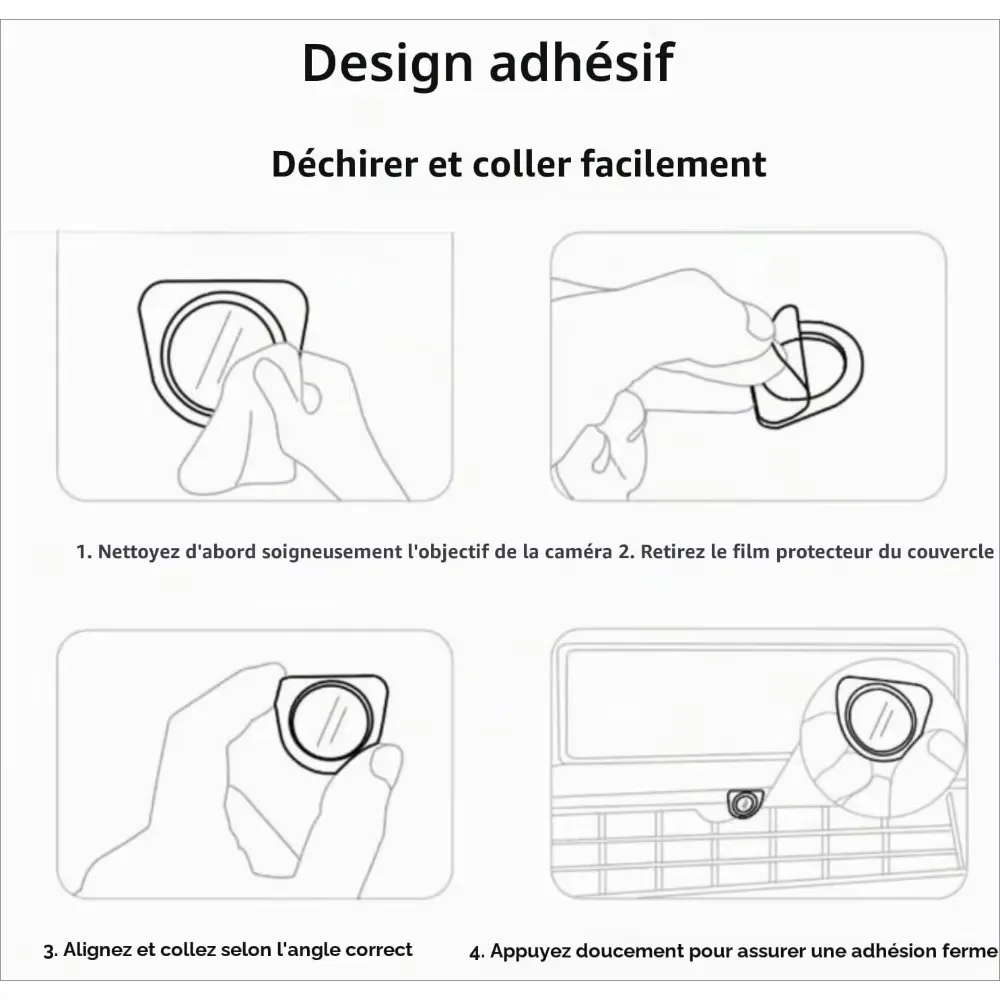 Frontkamera-Objektivschutz für Tesla Model 3 Highland/Y Juniper/YL 2025-2026 PP-Material Auto-Kamera-Objektivschutzabdeckung – Detail 5