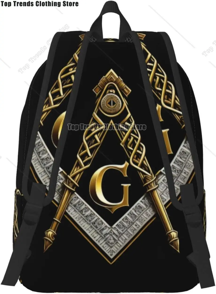 حقيبة ظهر Master Mason Masonic مع أشرطة قابلة للتعديل مناسبة لأنشطة نزهات السفر