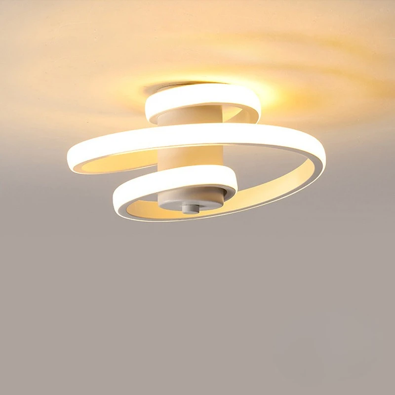 European Minimalist LED Ceiling Lamp Living Room Corridor Porch Hall Balcony Bedroom Decorative Lighting Lamps