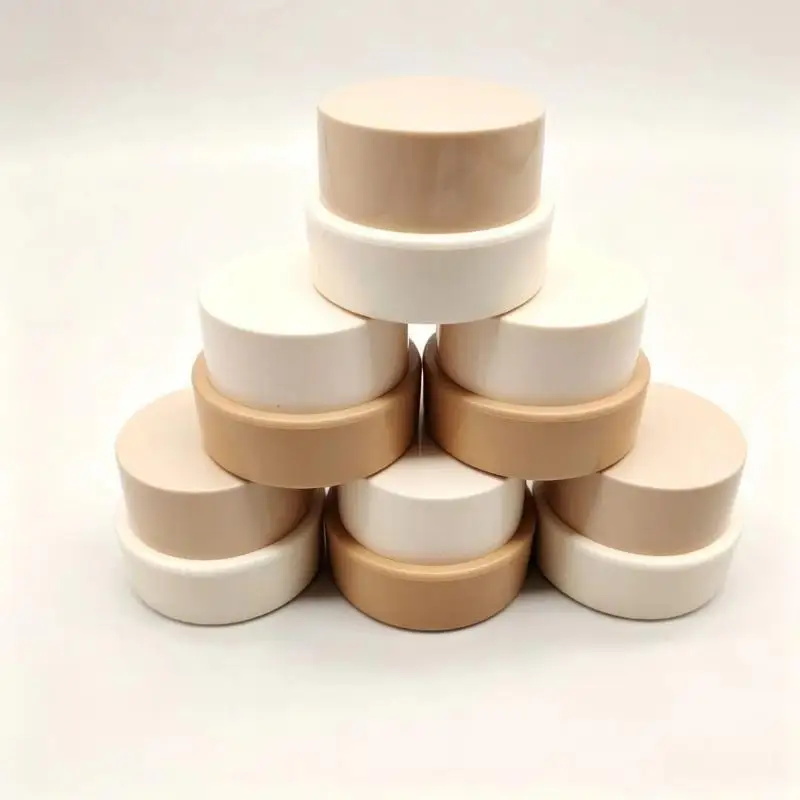 Empty Plastic Nail Art Cosmetic Round Containers Jar Face Cream Pot Nail Gel Powder Box Makeup Lotion Tool
