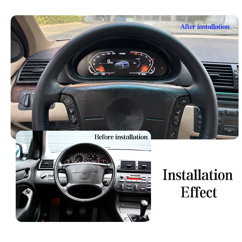 Digital instrument cluster For BMW 3 Series E46 1999–2004  HD screen Wireless CarPlay Odometer,speedometer cluster,Dashboard
