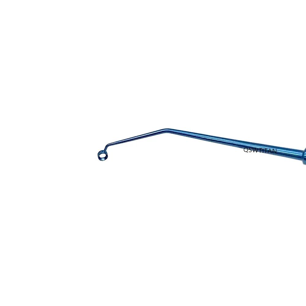 Double-Ended Capsule Polisher Hook Tool Angled Left  Right Rings  Ophthalmic Instrument