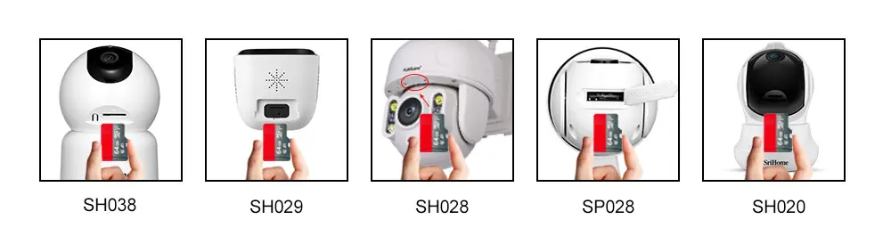 Srihome 2PCS 2MP PTZ WiFi Camera Person Detect Wireless CCTV Video Surveillance Camera Home Security Protection IP Cam