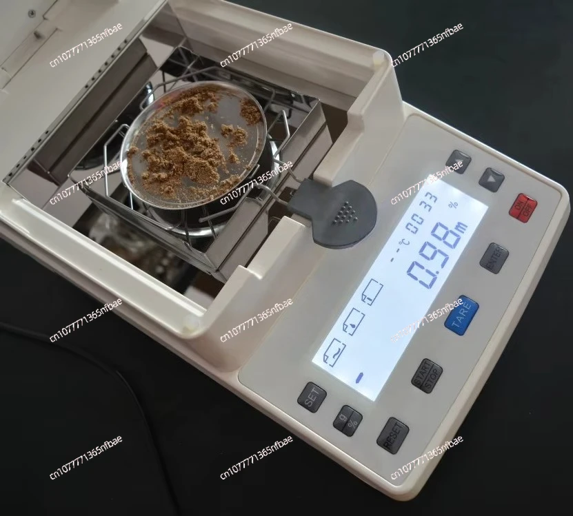 Halogen Digital Animal Feed Moisture Analyzer, Large Backlit Display, 0.01% Resolution, Metal Construction