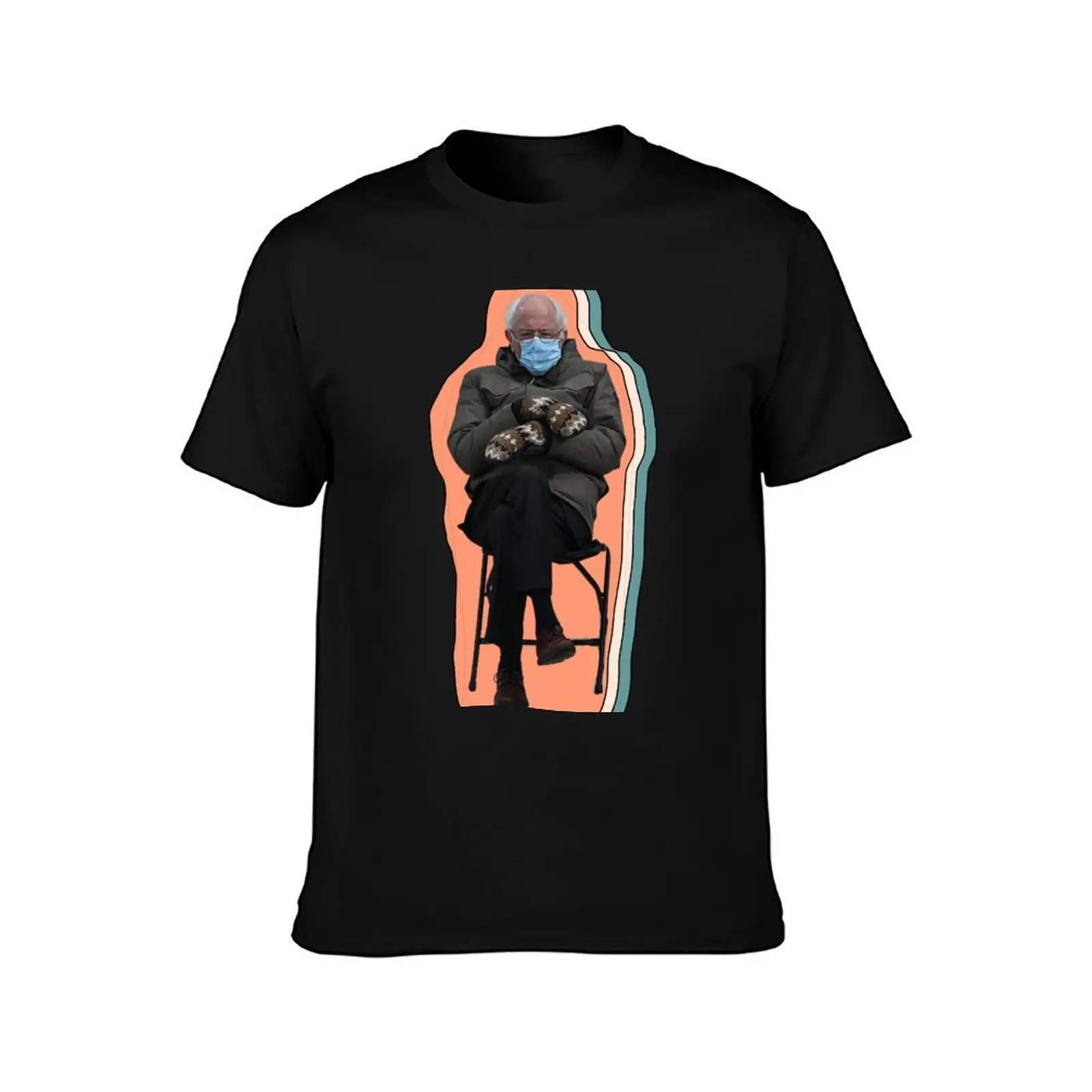 Bernie Sanders Mittens Inauguration Graphic T-Shirt Fashion Simple Casual Tee Shirt T-Shirt
