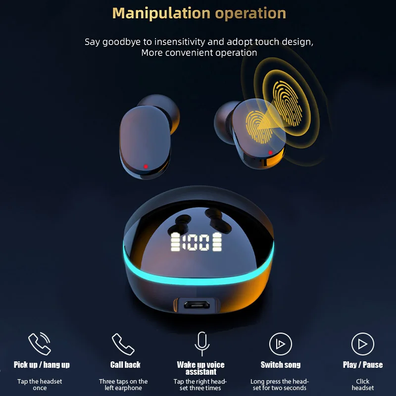 G9S TWS سماعة بلوتوث لاسلكية LED عرض Air Pro سماعات أذن مع ميكروفون سماعات لاسلكية إلغاء الضوضاء سماعات بلوتوث #5