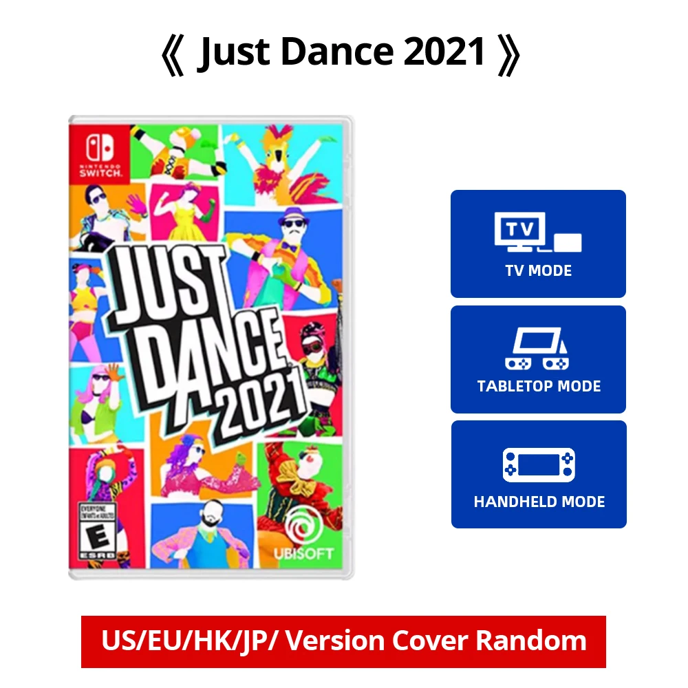 Just Dance 2021 - الإصدار الأمريكي - خرطوشة ألعاب Nintendo Switch المادية، بطاقة تلفزيون محمولة باليد