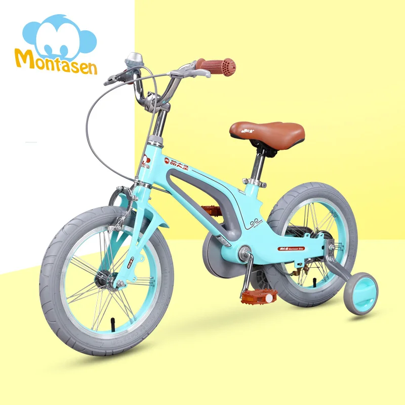 M-F800 2021 New Design Montasen 14 Or 16 Inch T-shaped Front Fork Magnesium Alloy Frame Fashion Kid Bicycle