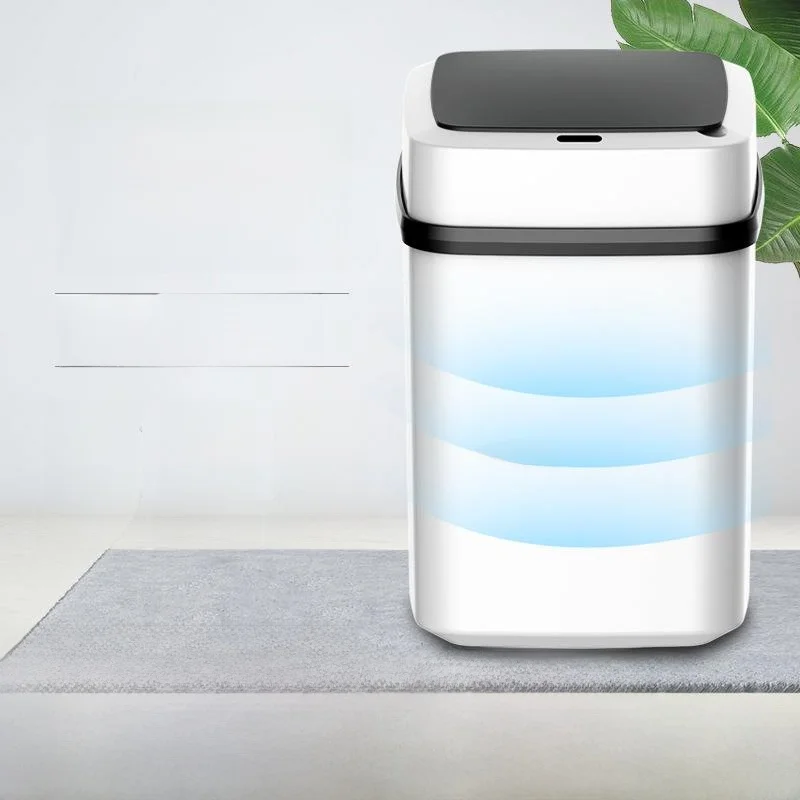 

Large Capacity Kitchen Smart Sensor Trash Can Waterproof Home Convenient Living Room Smart Trash Can Long Tube Shape Plastic
