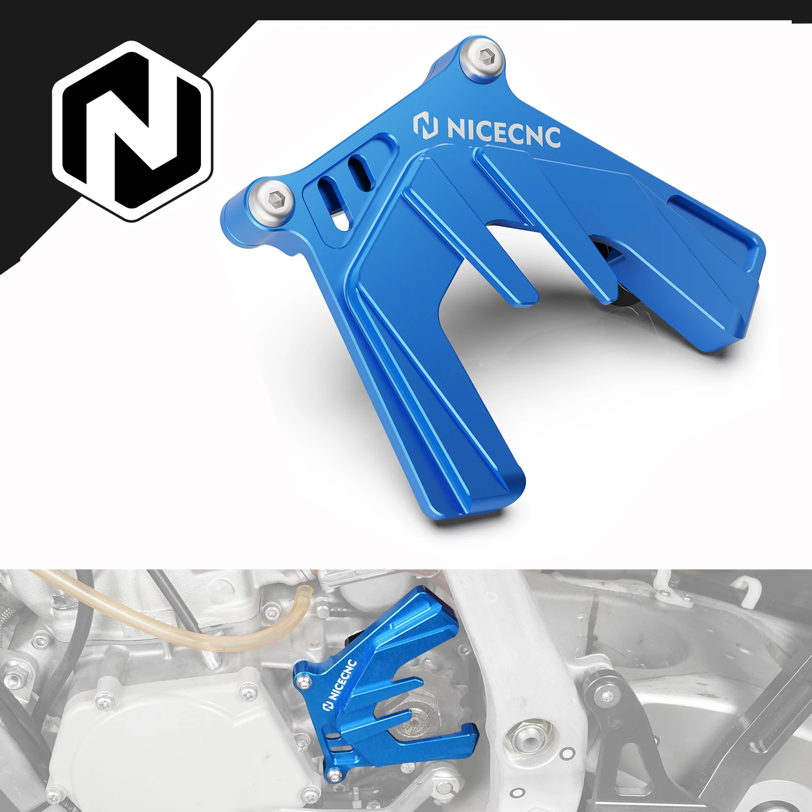 

NICECNC For Yamaha YZ250 YZ 250 2000-2024 Aluminum Front Sprocket Cover Guard Protector Case Saver YZ250X YZ 250X 2016-2023 2022