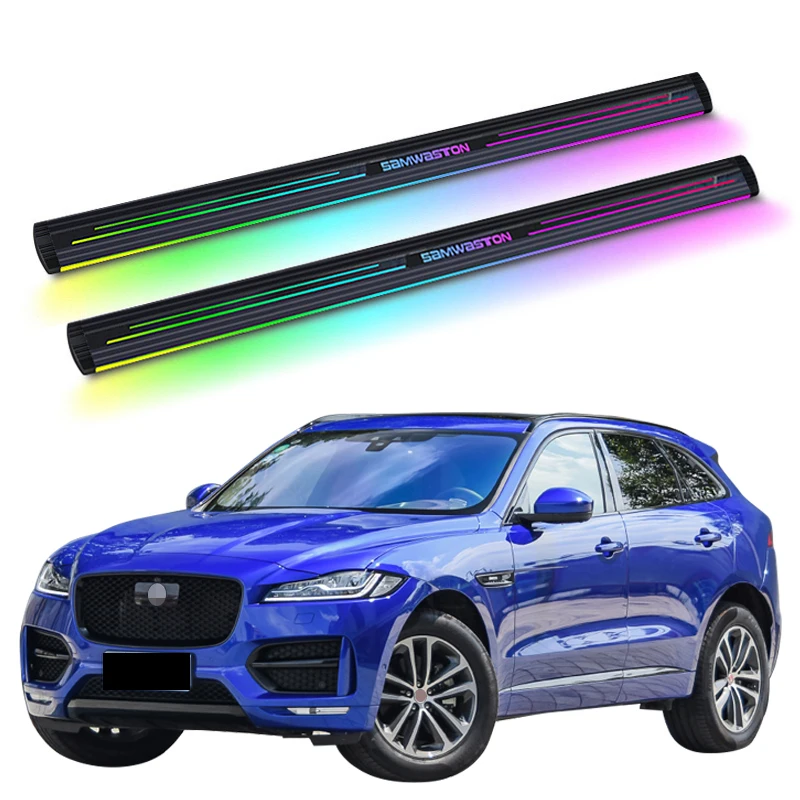 

Automatic Electric Power Neon Led Light Side Step Running Board for JAGUAR F-PACE 2018-2023