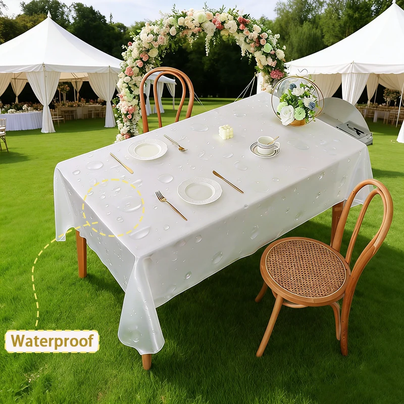 

1Pc 19 Colors Tablecloth Rectangle Table Cloth Stain and Wrinkle Resistant Washable Polyester Table Cover for Dining Table Decor