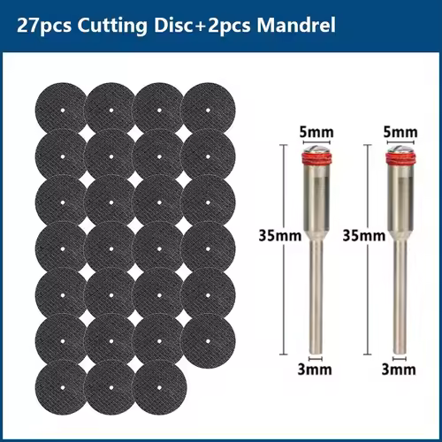 CMCP 32mm Abrasive Cutting Disc With Mandrels Grinding Wheels For Dremel Accesories Metal Cutting Rotary Tool Saw Blade - Image 16