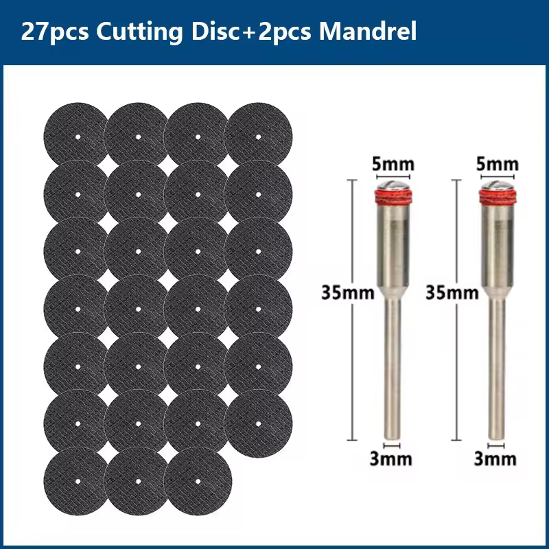 CMCP 32mm Abrasive Cutting Disc With Mandrels Grinding Wheels For Dremel Accesories Metal Cutting Rotary Tool Saw Blade - Image 16