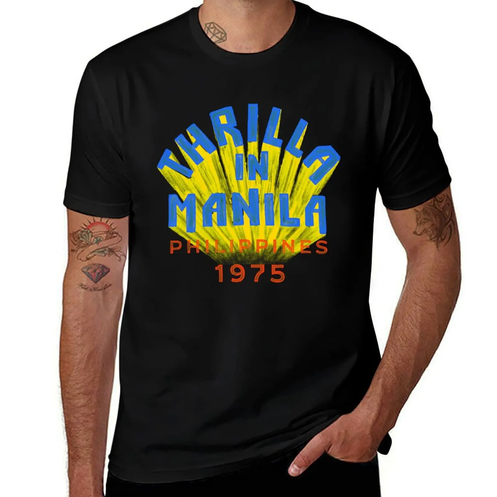 

Thrilla In Manila. Philippines 1975 T-Shirt Basic Lightweight Short Sleeve Tee