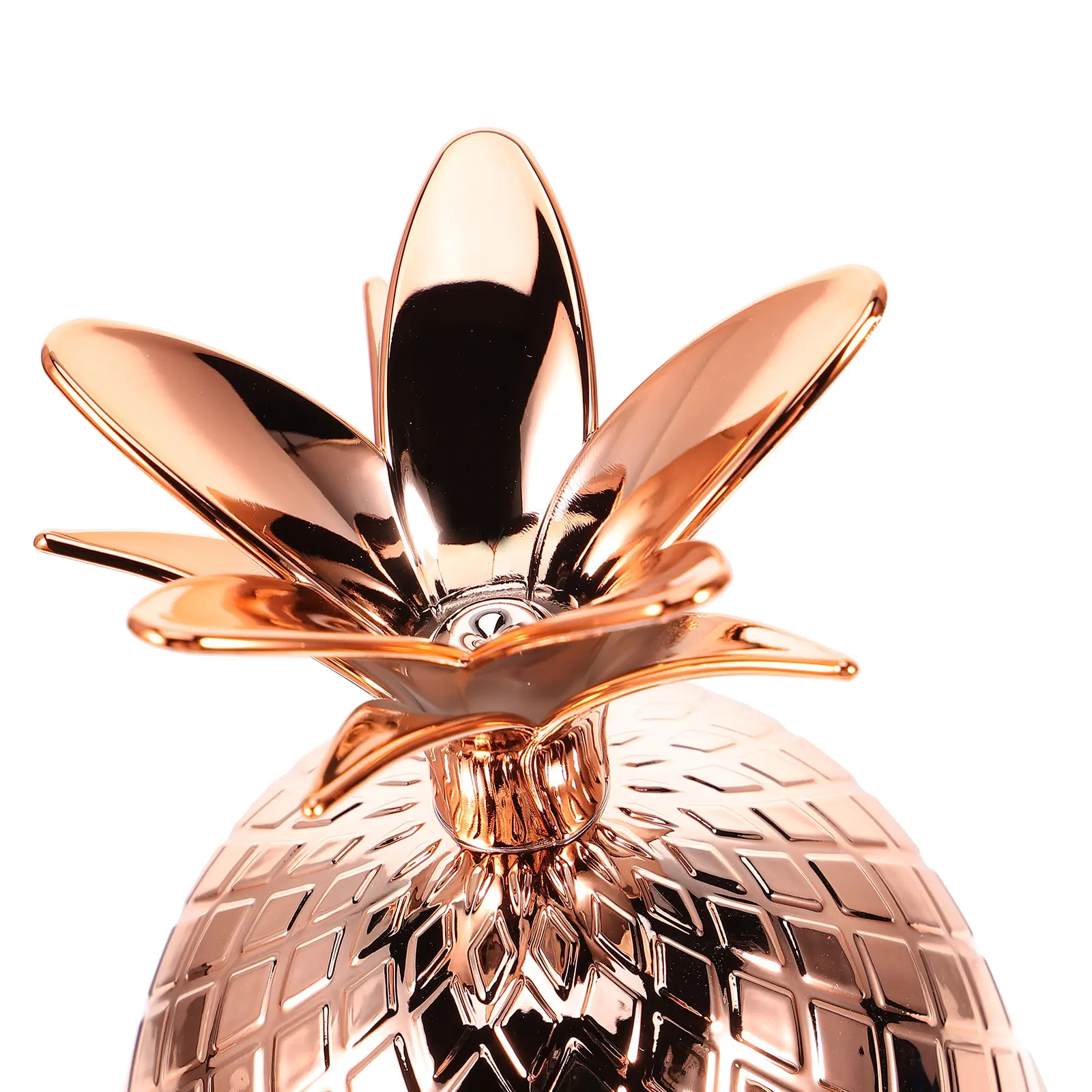 

Pineapple Drinking Cup with Straw Tropical Cups Copper Hawaiian Luau Tumbler Child