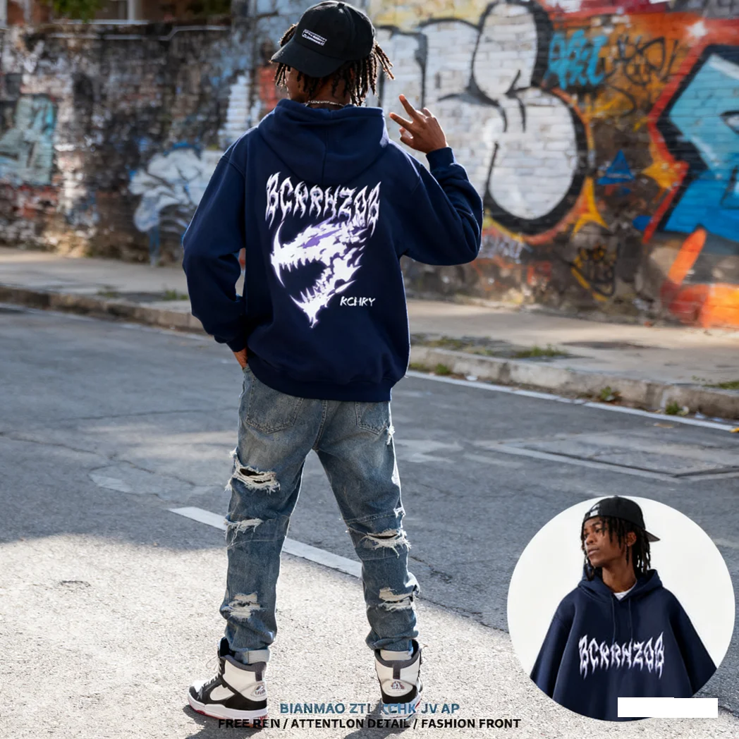 

New Arrival American Vintage Hoodie Men Women Streetwear Y2K Harajuku Hip Hop Jacket Unisex Loose Fit Sports Pullover Top