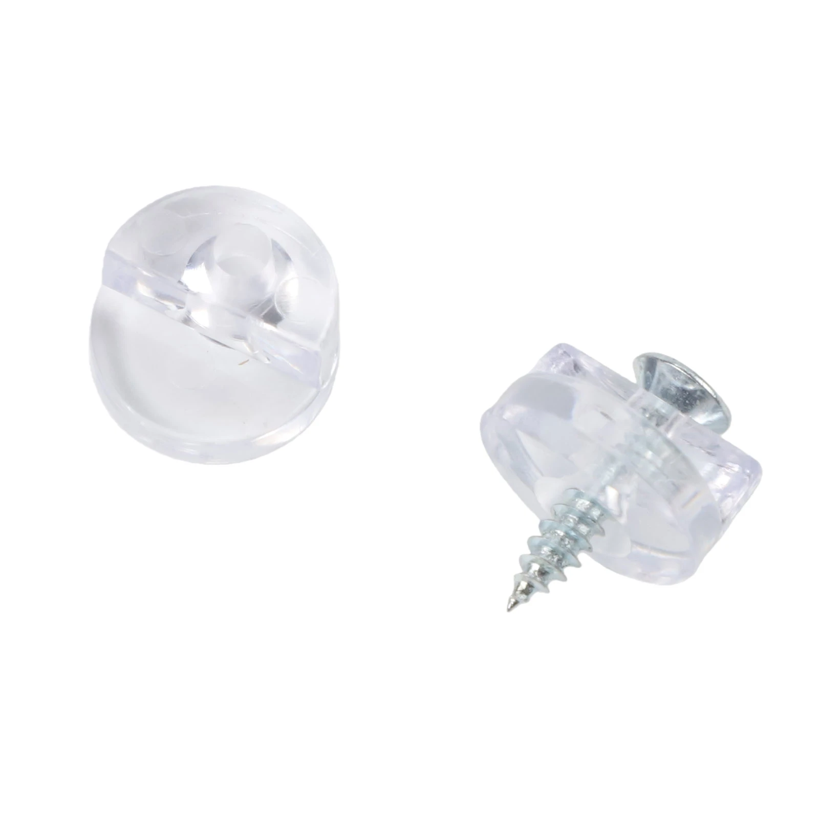 30 Set Glass Retainer Clips with Screws for Furniture Glass Installation Plastic Clips Suitable for 4mm Thickness Cabinet Glass