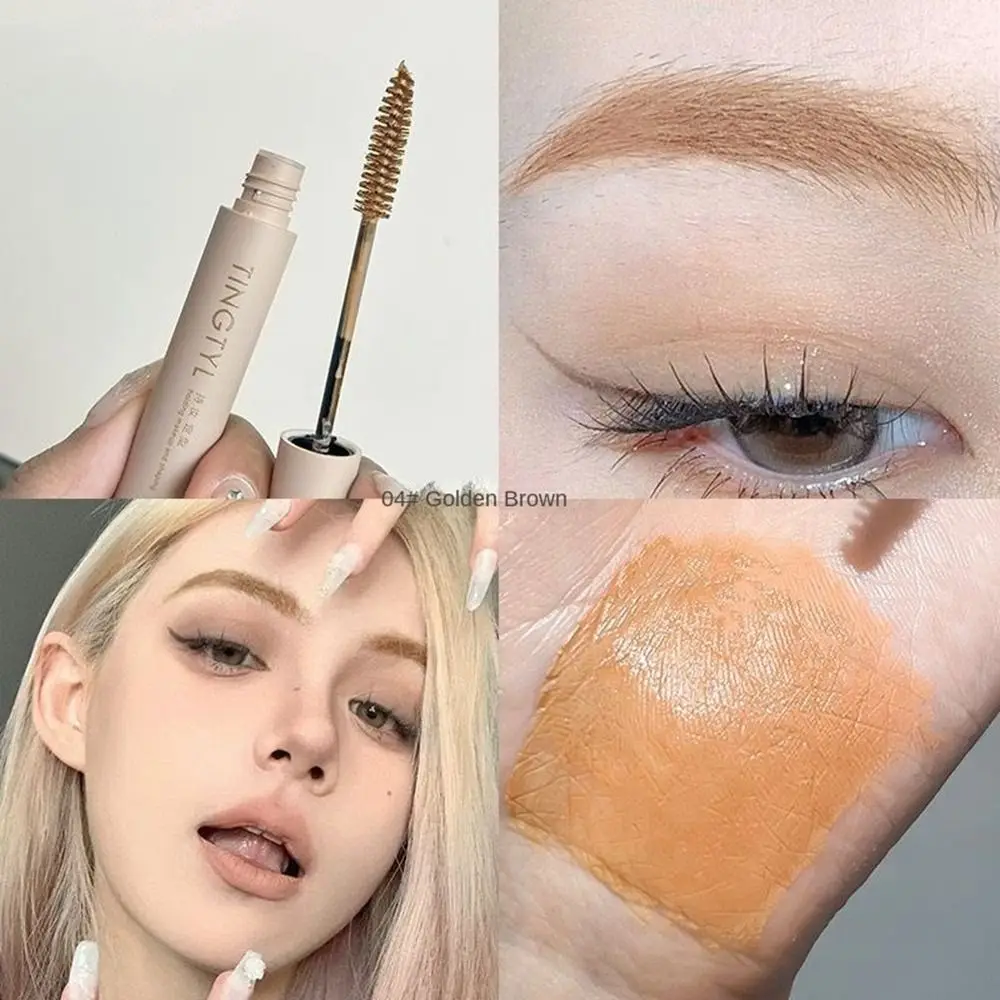 Crème de teinte pour sourcils, 4 couleurs, Pigments de couleur claire, crayon de teinture pour sourcils, séchage rapide avec brosse, rehausseur de crème pour Mascara