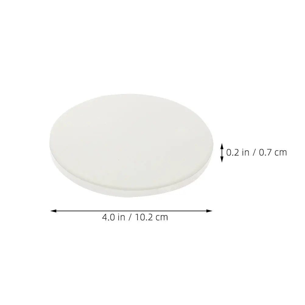 3Pcs Sublimation Blank Ceramic Coaster Round Heat Transfer DIY Coaster Cup Holder for Car Home Office Surface Protection