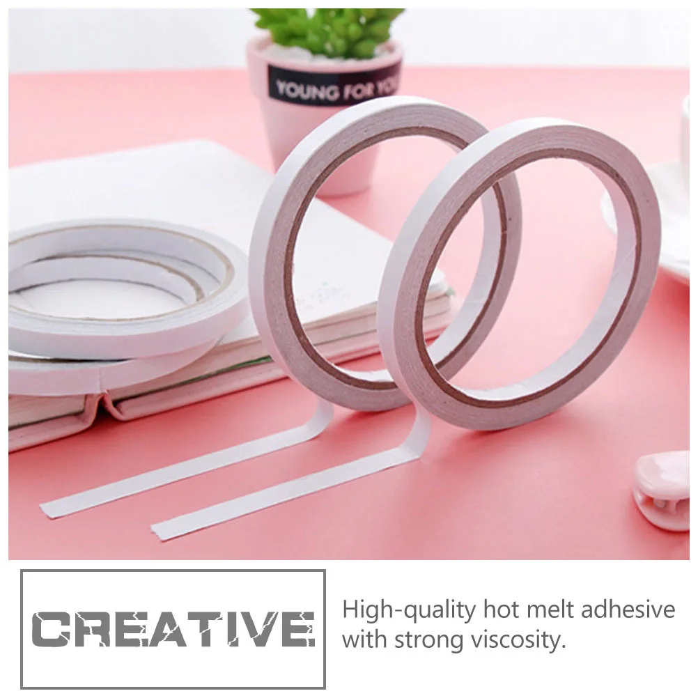 10 قطعة شريط لاصق قوي على الوجهين لزوجة عالية غراء يسيح بالحرارة للنسيج والخشب والزجاج المعدني لتقوم بها بنفسك اللوازم المكتبية الحرفية
