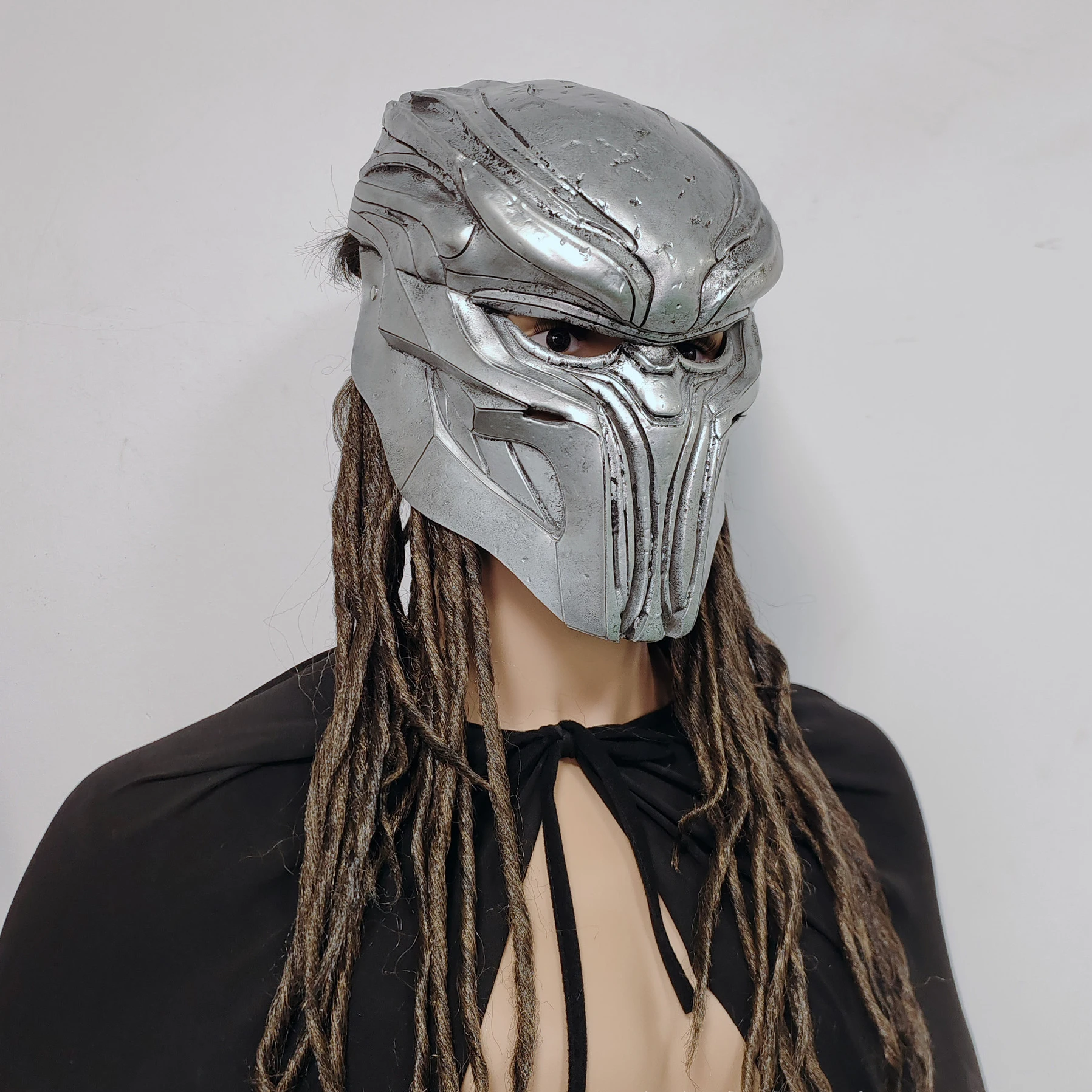 

Halloween Cosplay Latex Headgear Alien Wars Cosplay Mask Wig Set Carnival Party Headgear Soldier Full Face Ghost Face Cos Masks