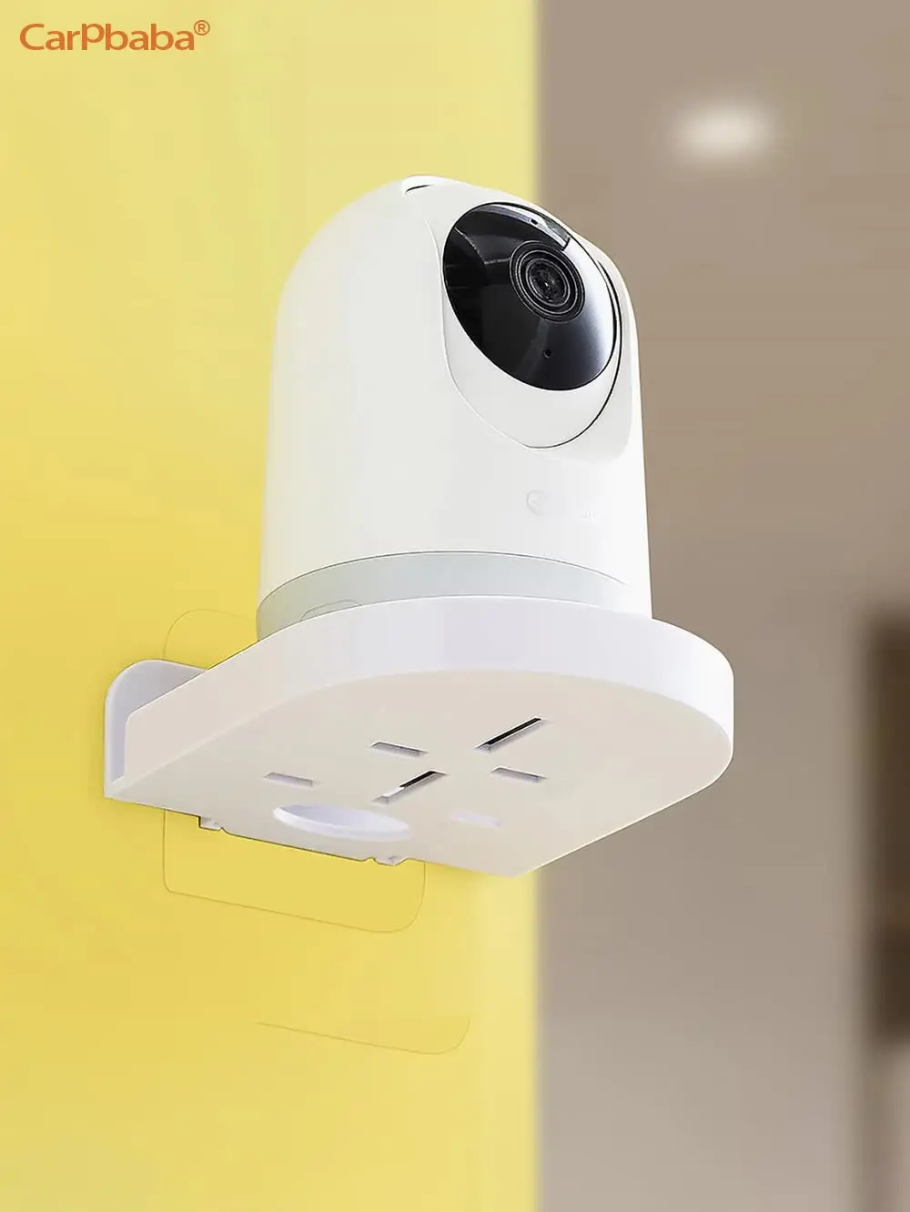

Camera Transparent Holder Punch-Free Surveillance Storage Rack Wall Mounted Monitoring Bracket Children's Room Storage Rack