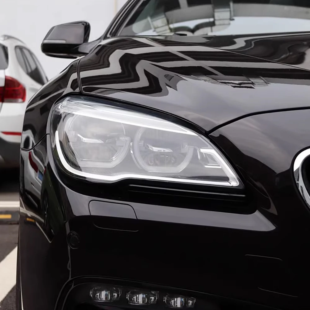 كشافات شفافة قذيفة لسيارات BMW 6 Series F13 2015 2016 2017 غطاء عدسة المصباح الأمامي شبكي استبدال عاكس الضوء الأصلي