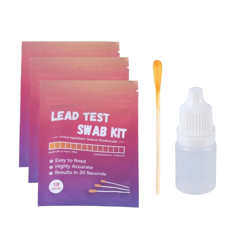

Test Test Swabs Sensitive Rapid Home Testing Swabs for Paint Metal Dishes 30Seconds Result