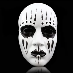 Halloween Decoration Halloween Band Dressed Up In White Full Face Resin Mask,Atmosphere Slipknot Skull Masquerade Cosplay Scary
