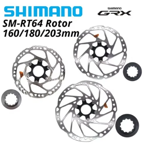 Shimano GRX SM-RT64 RT54 RT30 RT70 tecnología de Rotor de freno de disco de bloqueo central MTB bicicleta de montaña RT 64 160MM 180MM 203MM