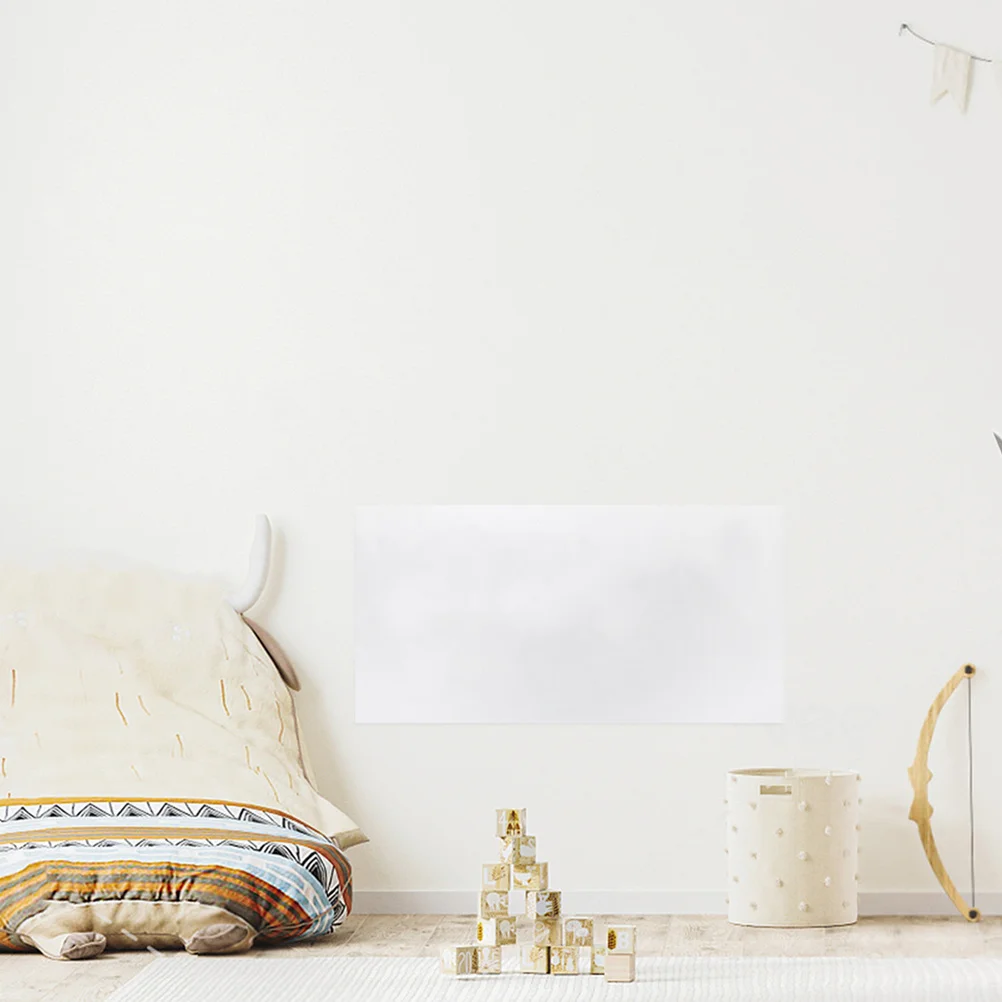 4 قطعة ملصق السبورة الكهروستاتيكية القابلة للإزالة ورقة المسح الجاف لمكتب الرسم على الحائط سطح الكتابة المحمول القابل لإعادة الاستخدام