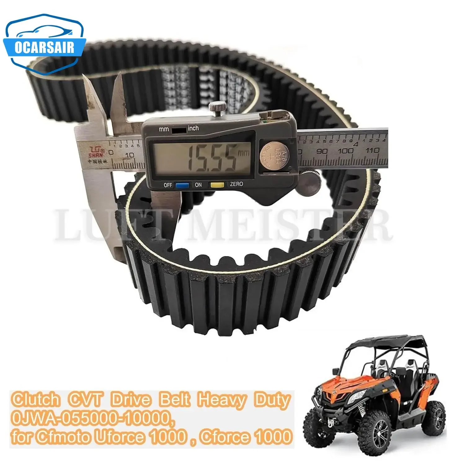 0JWA-055000-10000 CVT Drive Belt MITSUBOSHI Heavy Duty for CFMOTO UFORCE 1000,CFORCE1000 ZFORCE 950 ZFORCE 800 Trail CFORCE 800