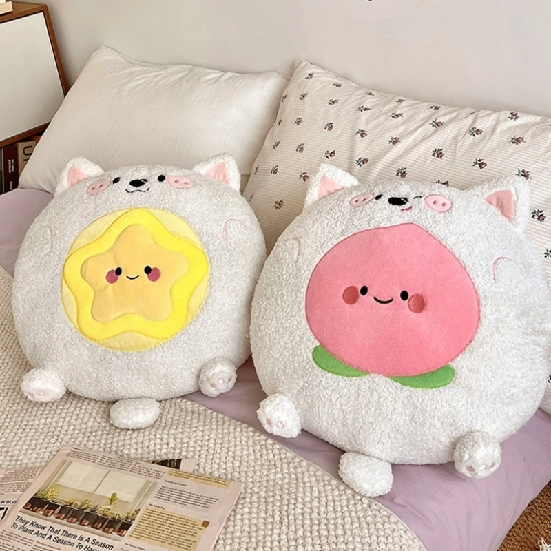 جديد لطيف الخوخ يانغ تاو الفراولة عنبية ألعاب من نسيج مخملي الاطفال وسادة نوم دمية هدية عيد Kawaii الإبداعية الفاكهة دمية وسادة