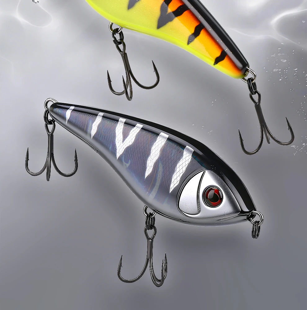 WEIHE 1 Stück Angelköder YANLONG B 10cm/35g Sinkender Harter Köder Angelköder – Detail 2