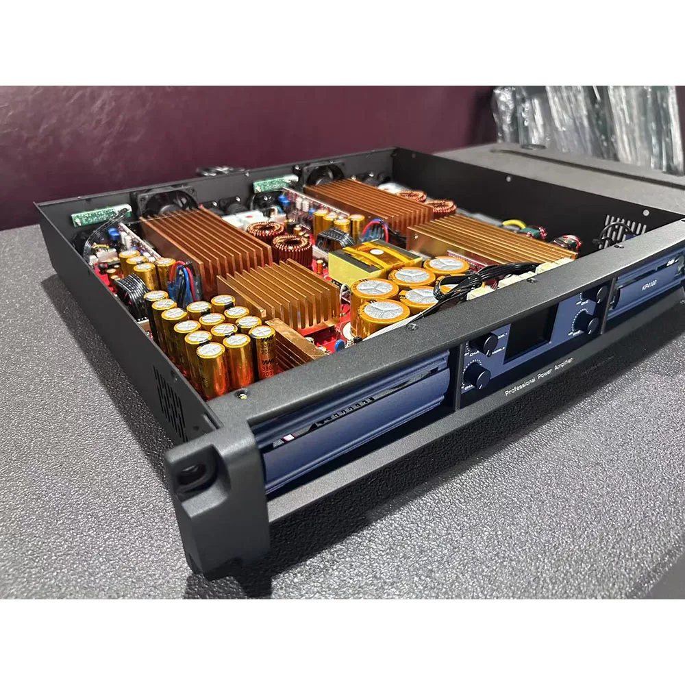 Digital Power Amplifier Pro Audio 1.5U Power 4 Channel 4X1000W Professional Sound System