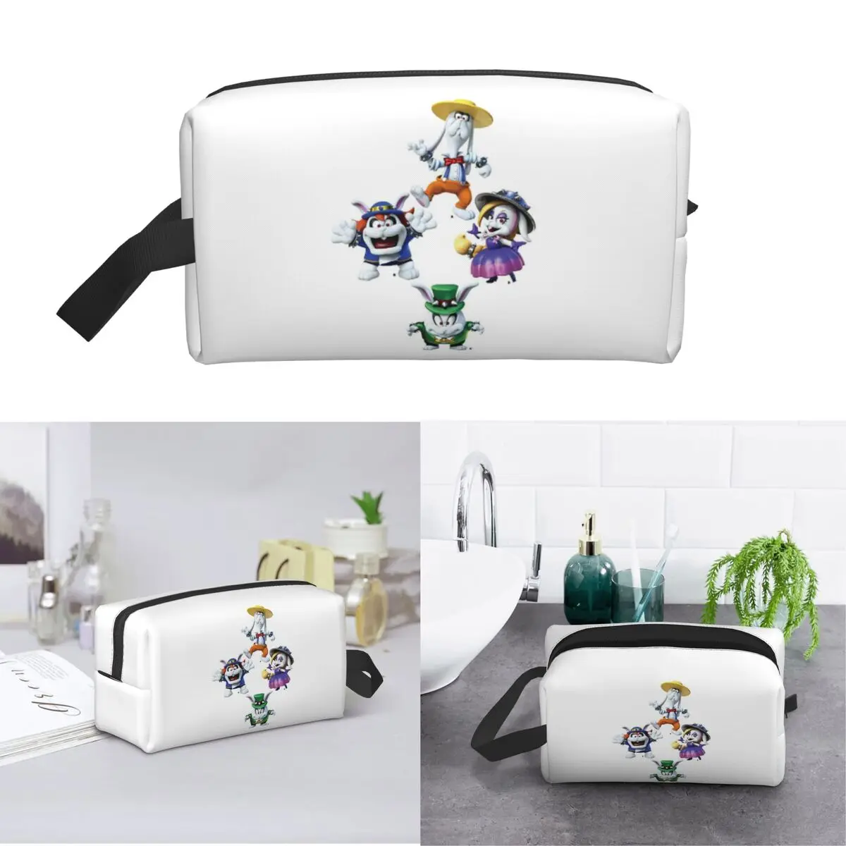The Broodals Super Videogames Video Games Switch Makeup Bag Cosmetic Storage Dopp Kit Toiletry Cosmetic Bag for Women Beauty