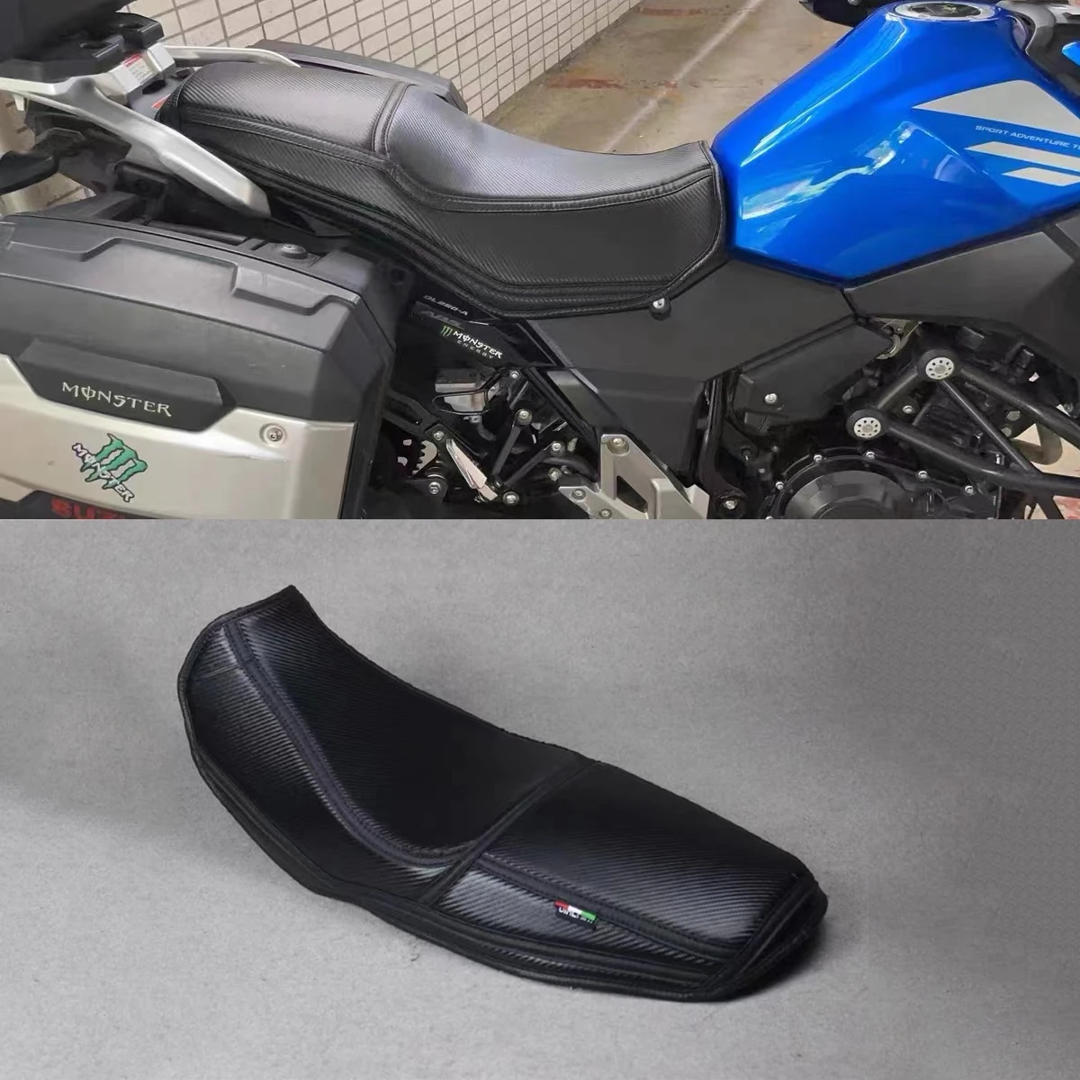 

Cushion Soft Seat Cover Thickening and softening customized modification FOR SUZUKI DL250 DL 250