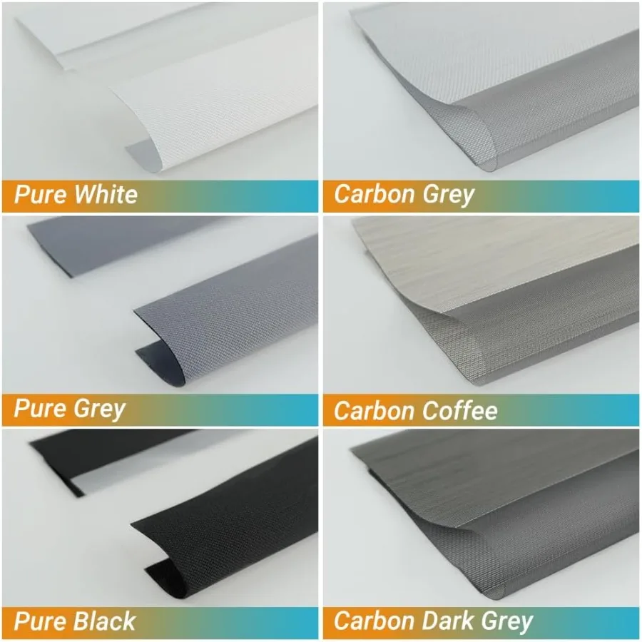 ستائر الحمار الوحشي، ظلال دوارة، حوامل قماشية، ظلال ليلا ونهارا، متعددة الألوان #2