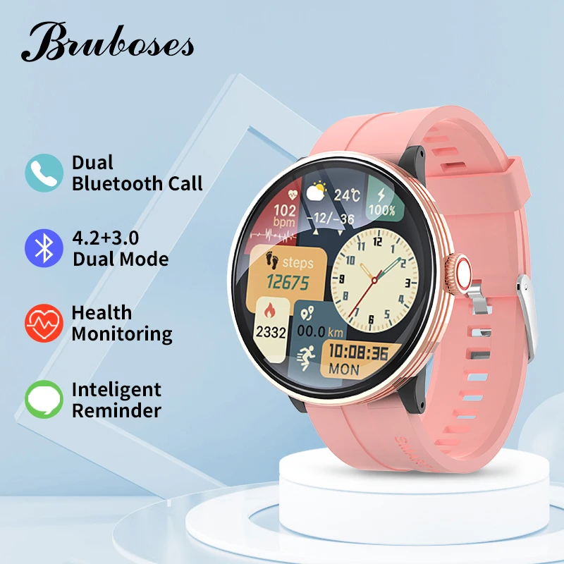 Bluetooth Call Smartwatch Blood Pressure Sports Men BRUBOSES Fitness Tracker Waterproof Smart Watch For IOS Android New Original