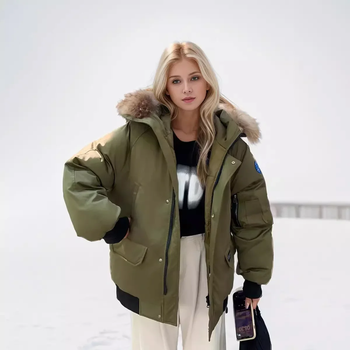 

Женская хлопковая парка с инструментами, женская утепленная хлопковая куртка с меховым воротником, повседневная куртка с капюшоном, зимняя одежда, стеганая одежда