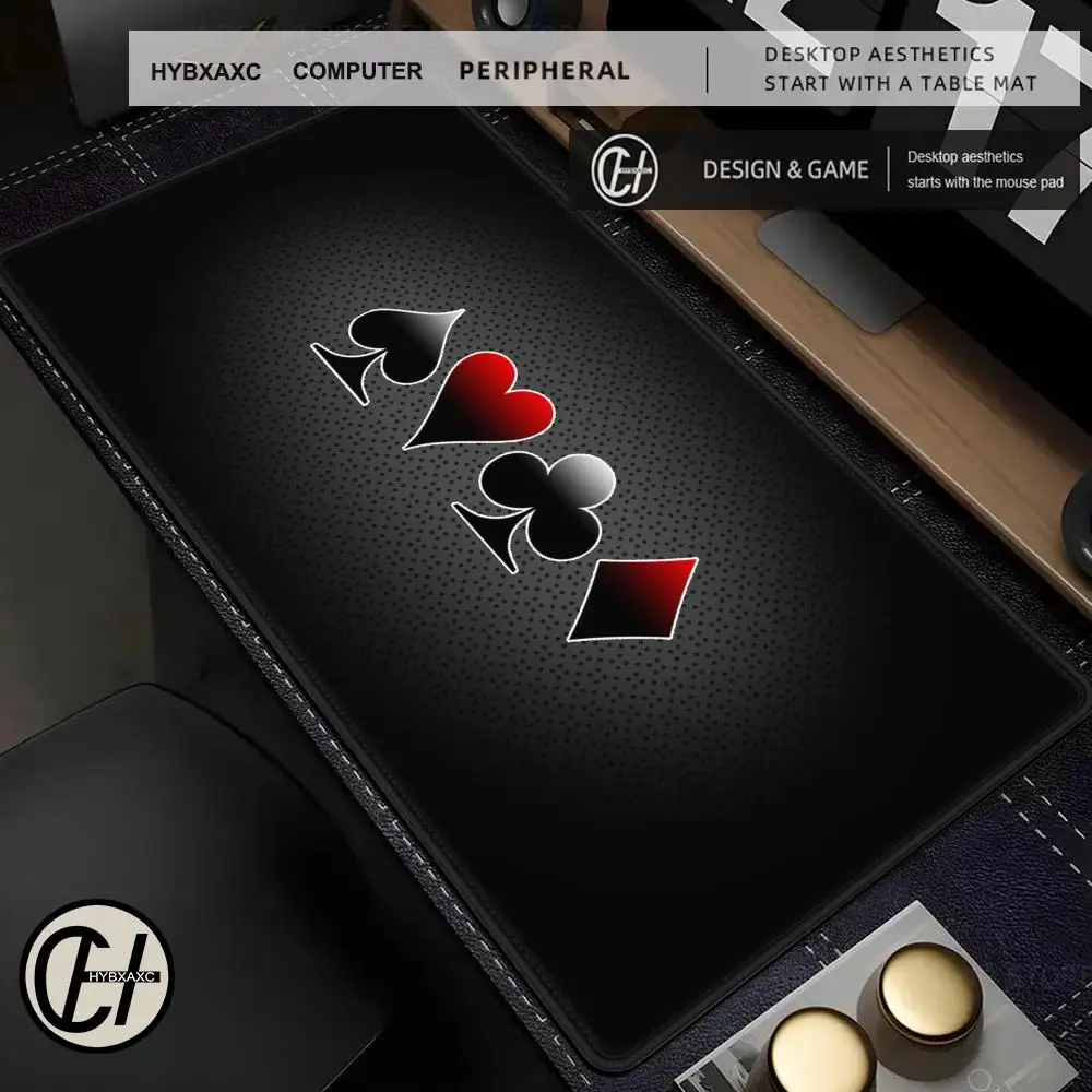 

Коврик для мыши для покерных карт, компьютерный новый коврик для мыши XXL, коврик для клавиатуры и мыши, геймерский мягкий офисный ковер, настольные коврики, длинный коврик для мыши