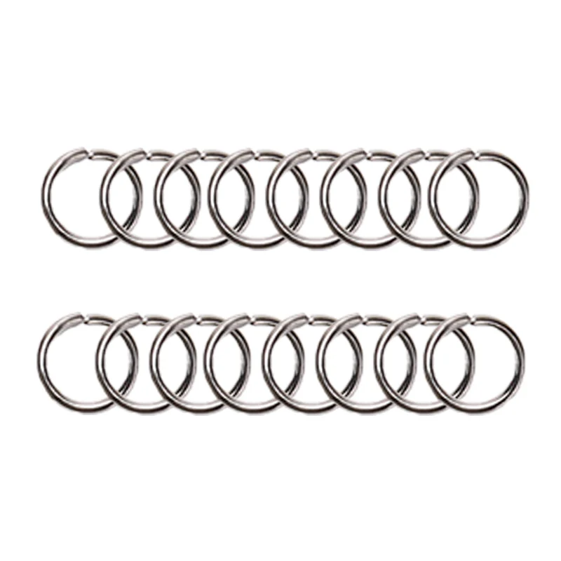 50Pcs Keyring 50Pcs Keychain Split Jump Rings Bulk Ring DIY Jewelry Key Chain Craft For Women Men Key Chain Accessories