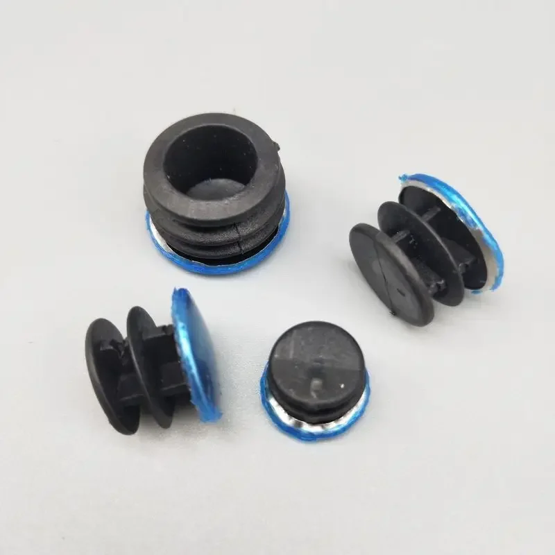 10pcs 25mm Round Steel Pipe Insert Plugs black plastic blanking end caps furniture leg tube Hole dust Cover floor protector pad