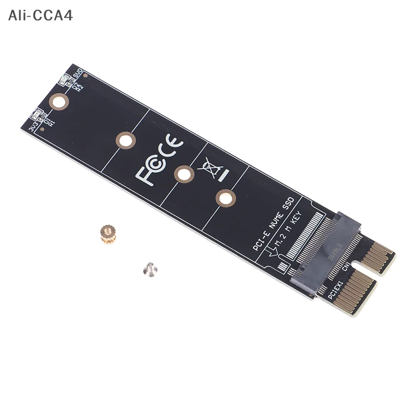 CCA4-PCIE to M2 Adapter NVMe SSD M2 PCIE X1 Raiser PCI-E PCI Express M Key Connector Internal Solid State Drive
